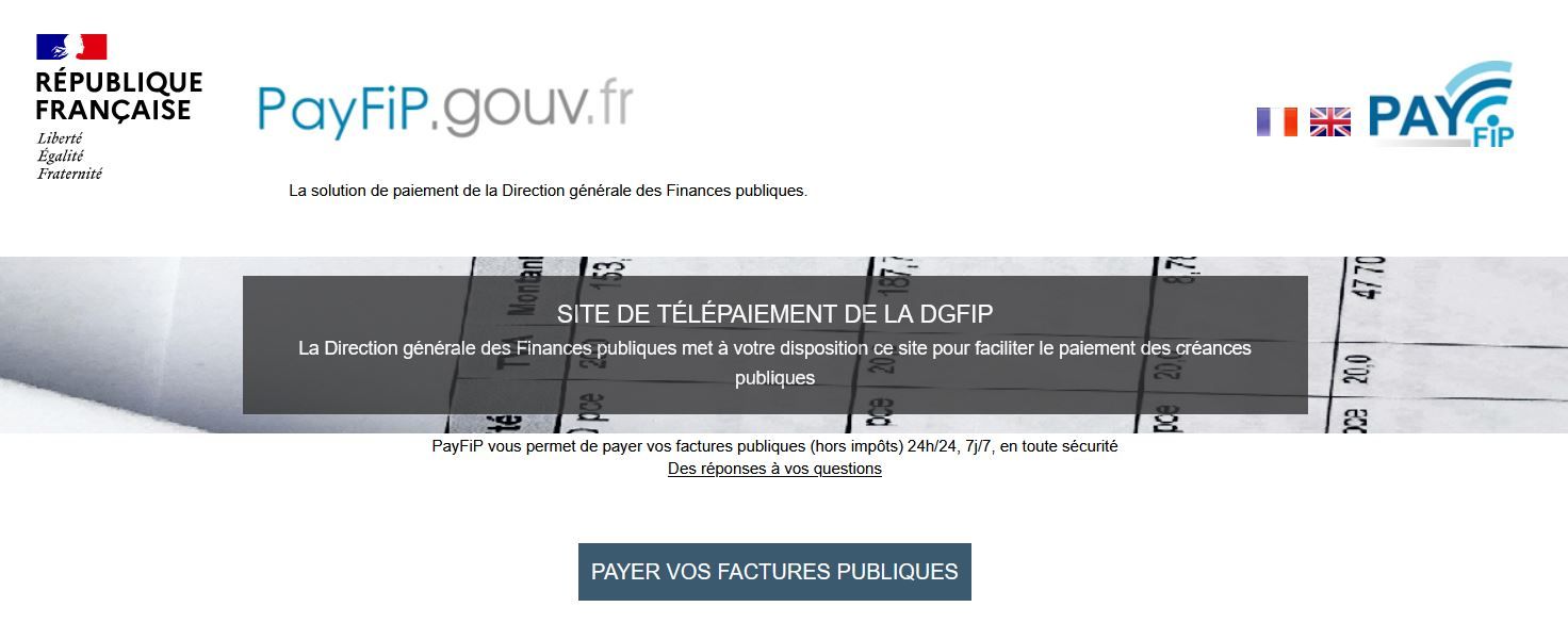 IMAGE PAGE TELEPAIEMENT EN LIGNE